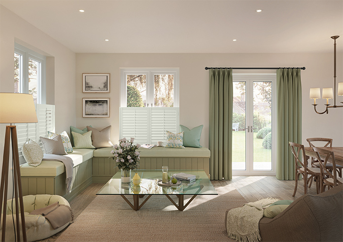 Bromley, Snow White - Cafe Style Plantation Shutter - Image 9